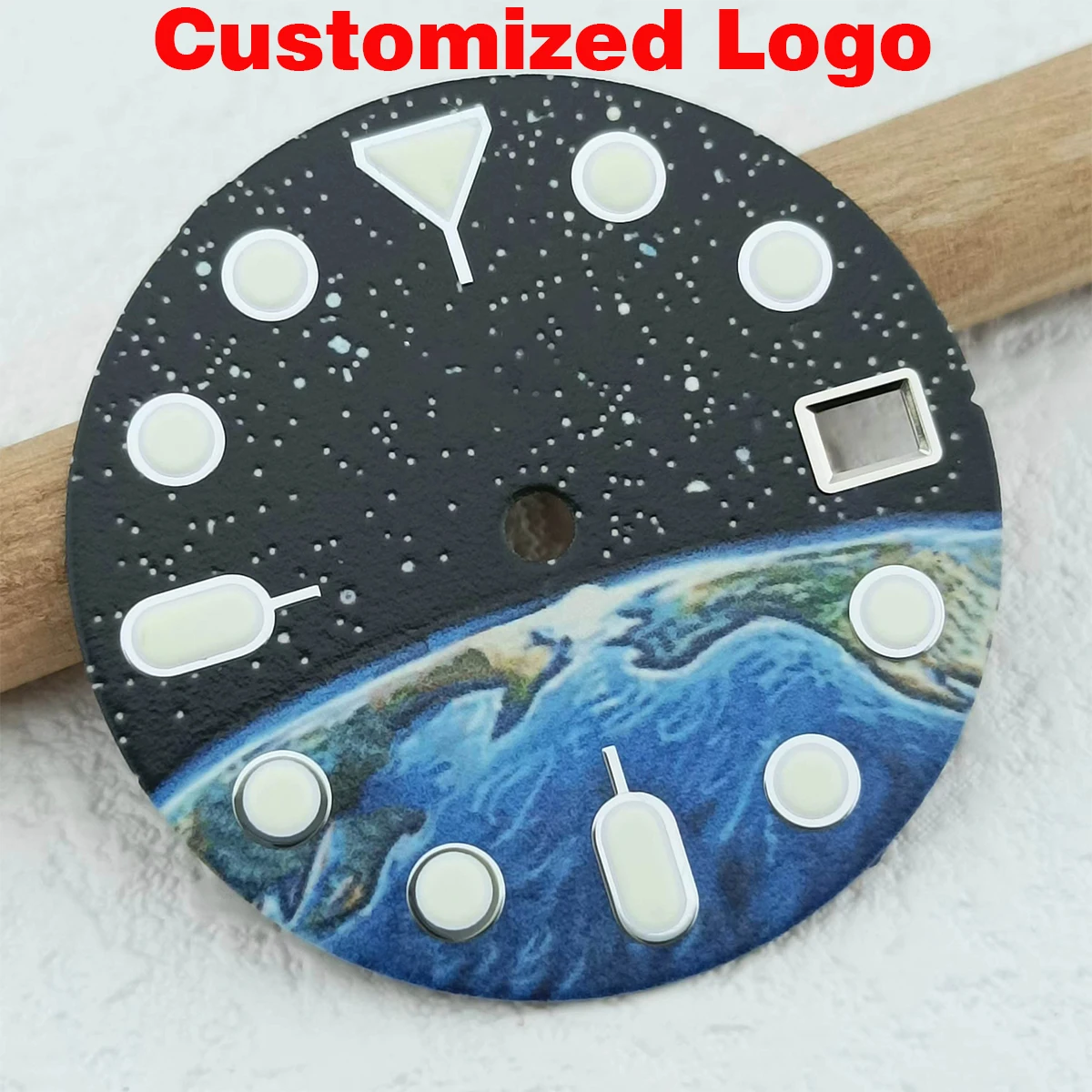 No Logo Planet Dial NH35 Dial Green Luminous Support Customized Logo 28.5mm Suitable for NH35/NH36 Movement
No Logo Planet Dial NH35 Dial Green Luminous Support Customized Logo 28.5mm Suitable for NH35/NH36 Movement