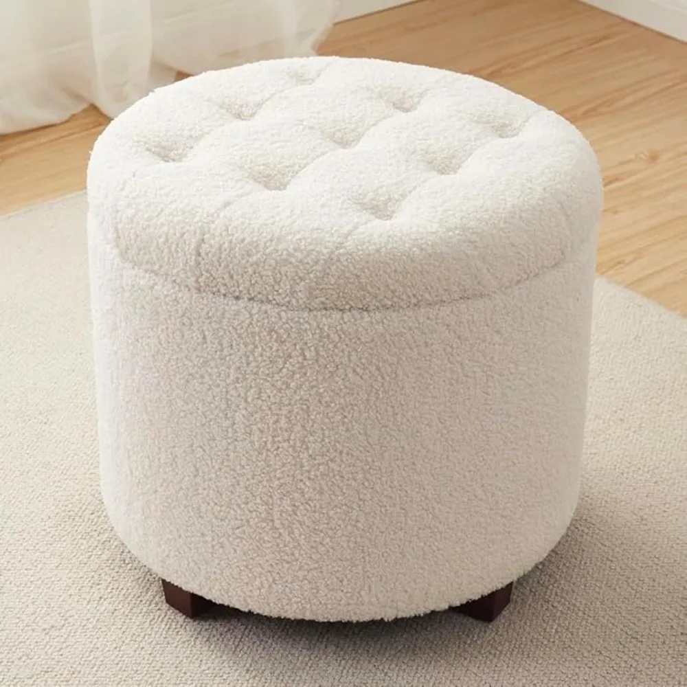 Decor Round Ottoman with Storage, Round Vanity Chair Stool Ottoman Pouf with Storage for Living Room and Bedroom
Decor Round Ottoman with Storage, Round Vanity Chair Stool Ottoman Pouf with Storage for Living Room and Bedroom