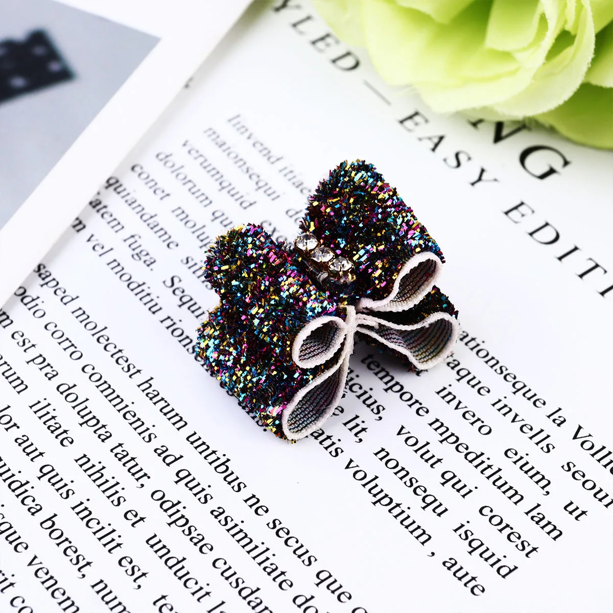 10Pcs Pet Bowknot Hair Ties Shiny Rhinestone Inlaid Comfortable Soft Dog Hair Accessories Party Photo Props Headdress
10Pcs Pet Bowknot Hair Ties Shiny Rhinestone Inlaid Comfortable Soft Dog Hair Accessories Party Photo Props Headdress