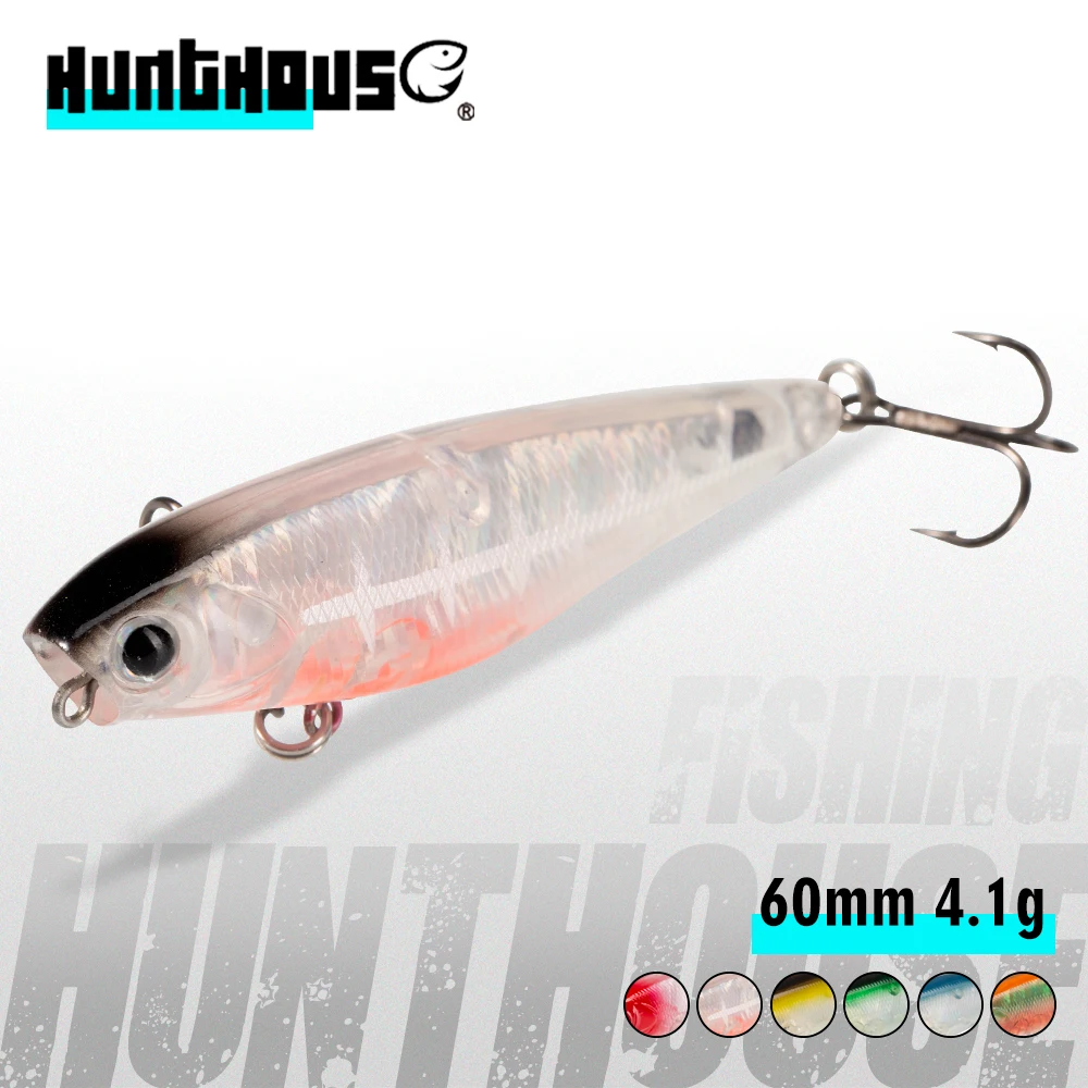 Hunthouse DILEMMA Popper Pencil Fishing Lure Mini Floating Hard Bait 60mm 4.1g Topwater WTD Tackle For Pike Trout Bass LW606
Hunthouse DILEMMA Popper Pencil Fishing Lure Mini Floating Hard Bait 60mm 4.1g Topwater WTD Tackle For Pike Trout Bass LW606
