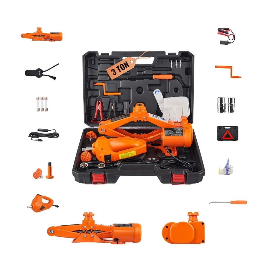Electric Car Jack 3 Tons 6600 lbs Scissor Jack with Electric Impact Wrench 12V Portable Lifting Tool for Sedan SUV Truck Tire C
Electric Car Jack 3 Tons 6600 lbs Scissor Jack with Electric Impact Wrench 12V Portable Lifting Tool for Sedan SUV Truck Tire C