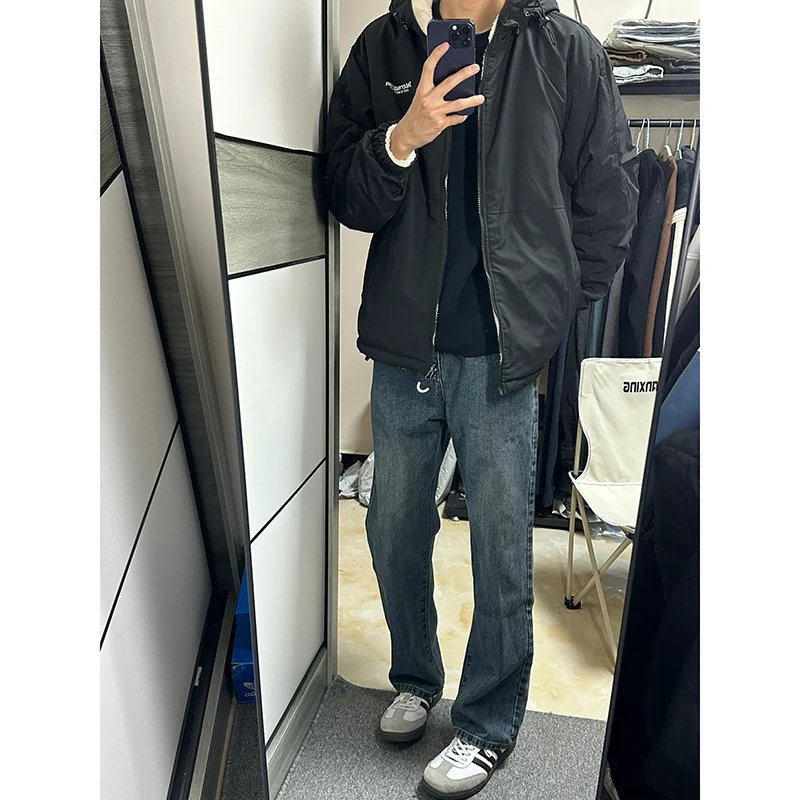 Retro Blue Denim Jeans Trendy Brand Men's High Waist Straight Leg Pants American Vibe Flared Jeans Cotton Polyester Blend
Retro Blue Denim Jeans Trendy Brand Men's High Waist Straight Leg Pants American Vibe Flared Jeans Cotton Polyester Blend
