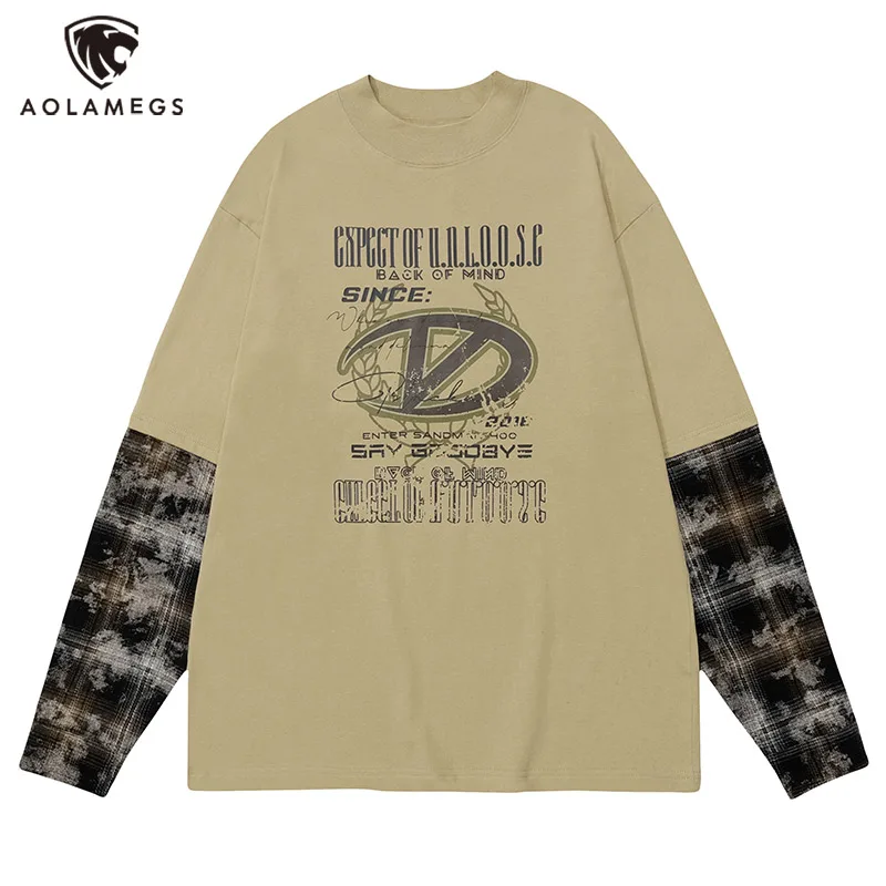 Men Long Sleeve T Shirts Camouflage Stitching Letter Print Tees Oversized Harajuku Hip Hop Streetwear Y2K Loose Pullovers Tops
Men Long Sleeve T Shirts Camouflage Stitching Letter Print Tees Oversized Harajuku Hip Hop Streetwear Y2K Loose Pullovers Tops