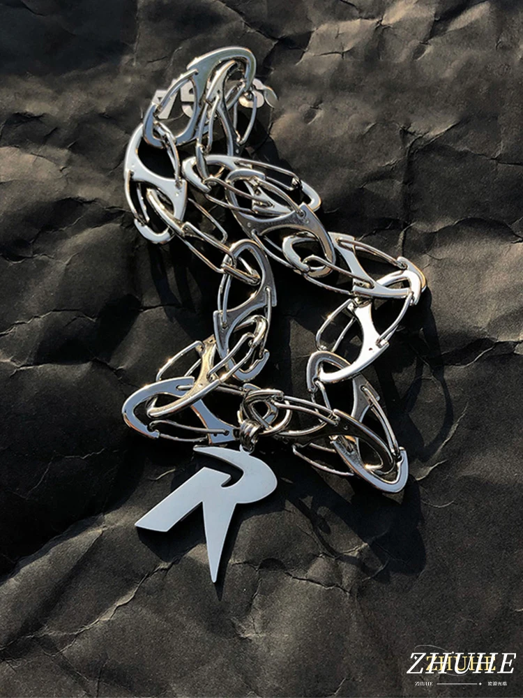 ZHUHE R-letter Necklace, Cyberpunk-style Copper Material Trendy Jewelry Accessory For Men And Women, Party Gift
ZHUHE R-letter Necklace, Cyberpunk-style Copper Material Trendy Jewelry Accessory For Men And Women, Party Gift