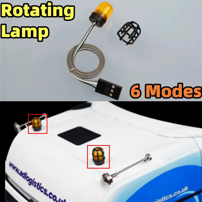 Six New Modes 360-Degree Rotating Lights Engineering Vehicle Lamp For 1/14 Tamiya RC Model Vehicle Warning Lights Truck Parts
Six New Modes 360-Degree Rotating Lights Engineering Vehicle Lamp For 1/14 Tamiya RC Model Vehicle Warning Lights Truck Parts