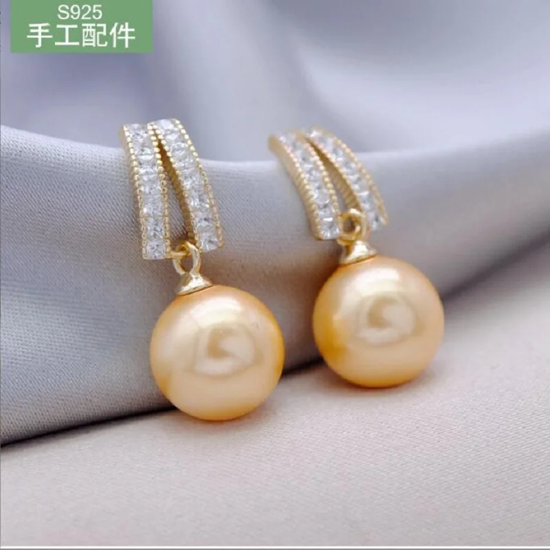 Elegant South Sea 10-11mm 9-10mm Round Gold White Pearl Earring Sterling Silver 925 Earrings
Elegant South Sea 10-11mm 9-10mm Round Gold White Pearl Earring Sterling Silver 925 Earrings