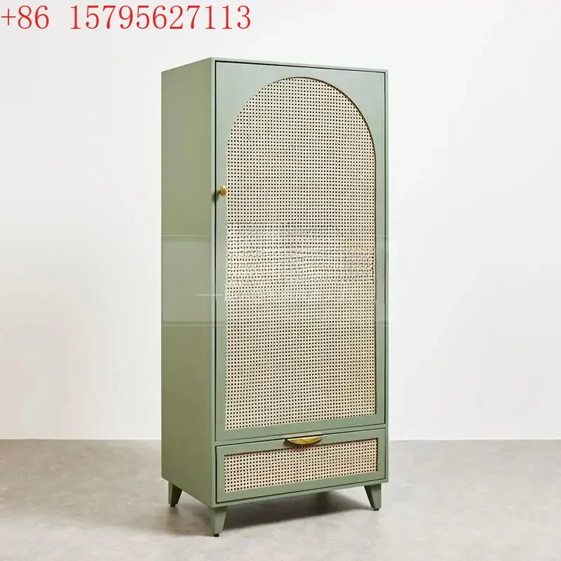 B French solid wood small wardrobe modern simple rattan home living room entrance decorative locker
B French solid wood small wardrobe modern simple rattan home living room entrance decorative locker
