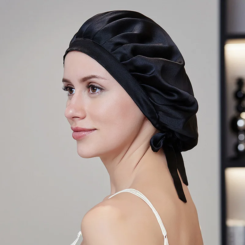 Luxury Pure Mulberry Silk Bonnet Turban for Women Natural Silk Night Cap for Sleeping Hair Loss Prevention Hair Wrap Headwra
Luxury Pure Mulberry Silk Bonnet Turban for Women Natural Silk Night Cap for Sleeping Hair Loss Prevention Hair Wrap Headwra