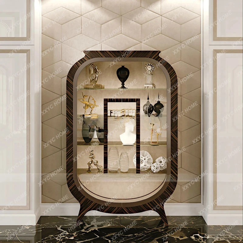 Hong Kong-style paint wine cabinet floor-to-ceiling against the wall transparent glass storage cabinet light luxury
Hong Kong-style paint wine cabinet floor-to-ceiling against the wall transparent glass storage cabinet light luxury