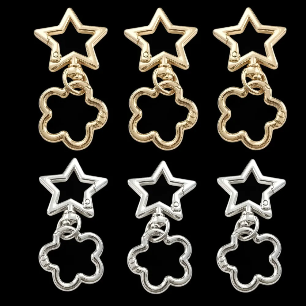 2-50 PCS Pentagram Swivel Clasp Clip, Metal Claw Clasps, Swivel Clasp with Key Rings for Keychain Making, Hardware crafts
2-50 PCS Pentagram Swivel Clasp Clip, Metal Claw Clasps, Swivel Clasp with Key Rings for Keychain Making, Hardware crafts