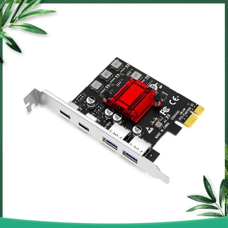 (НОВИНКА) Плата расширения PCIE PCIE на 2-портовый USB3.2 Gen1 Type-C + 2-портовый адаптер карты расширения USB3.2 Gen1 Type-A для настольного ПК
(НОВИНКА) Плата расширения PCIE PCIE на 2-портовый USB3.2 Gen1 Type-C + 2-портовый адаптер карты расширения USB3.2 Gen1 Type-A для настольного ПК