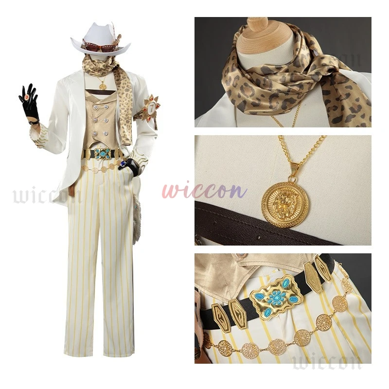 Brilliant lone Wolf Norton Campbell Cosplay Game Identity Ⅴ Prospector Costume Suit Uniform Hat Prop Set for Party Man Outfit
Brilliant lone Wolf Norton Campbell Cosplay Game Identity Ⅴ Prospector Costume Suit Uniform Hat Prop Set for Party Man Outfit