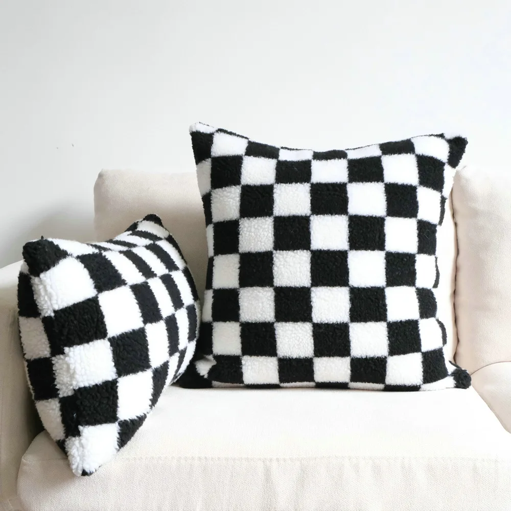 30X50/45X45CM Black White Plush Throw Pillow Cover Simple Modern Cushion Cover Living Room Decor Home Decorative Pillowcase
30X50/45X45CM Black White Plush Throw Pillow Cover Simple Modern Cushion Cover Living Room Decor Home Decorative Pillowcase