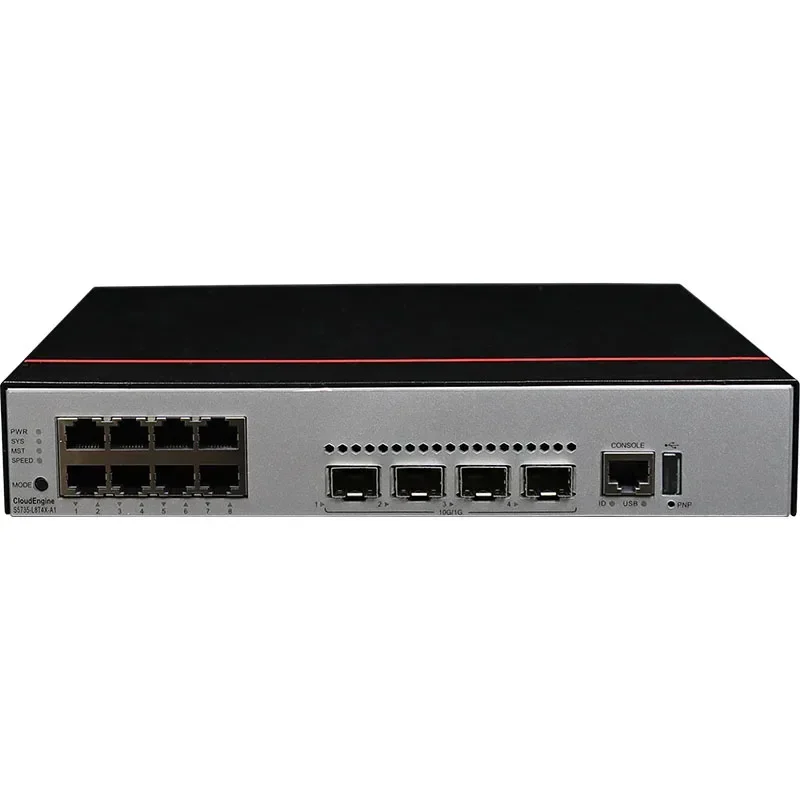 98011282 S5735-L8T4X-A1 Network Switches (8 10/100/1000BASE-T Ports, 4 10GE SFP+ Ports, AC Power)
98011282 S5735-L8T4X-A1 Network Switches (8 10/100/1000BASE-T Ports, 4 10GE SFP+ Ports, AC Power)