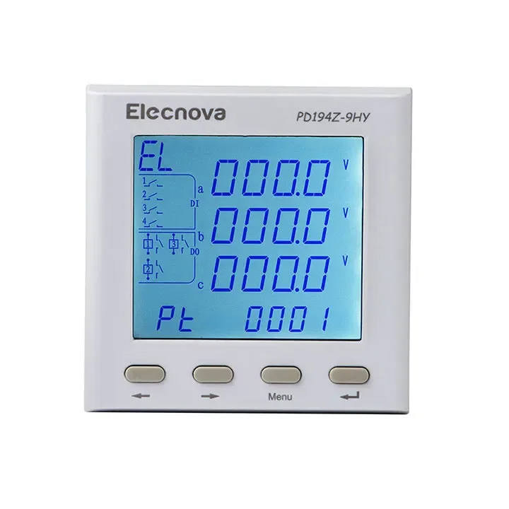 Power Meter Panel Mount Intelligent Multi Function Analysis Quality Factor Electric Phase Power Meter