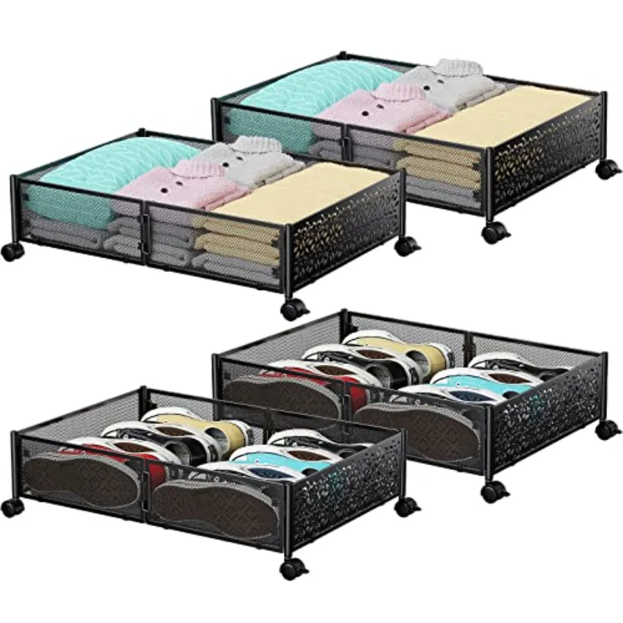 Under Bed Storage Under the Bed Storage Containers with Wheels Under Bed Shoe Storage Organizer Drawer for Bedroom Clothes Shoe
Under Bed Storage Under the Bed Storage Containers with Wheels Under Bed Shoe Storage Organizer Drawer for Bedroom Clothes Shoe