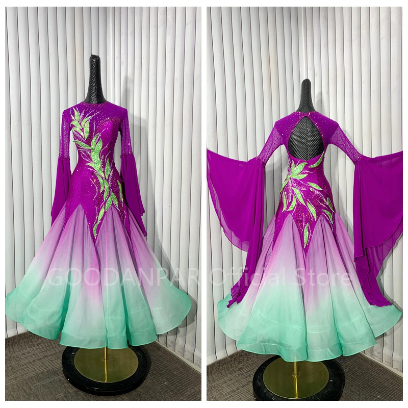 new gradient fabric Ballroom Dance Competition Dresses Dance Costumes Waltz Dress For Dancing Clothes standard dancewear
new gradient fabric Ballroom Dance Competition Dresses Dance Costumes Waltz Dress For Dancing Clothes standard dancewear
