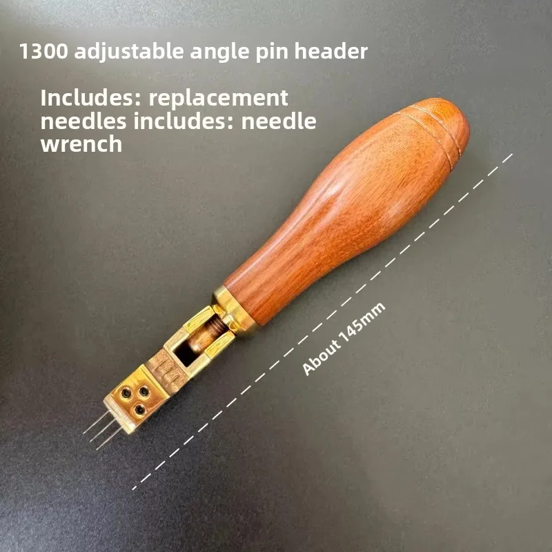 Piano tuning tool, whole tone tool, redwood handle, three-pin adjustable angle, row of needles, hammer
Piano tuning tool, whole tone tool, redwood handle, three-pin adjustable angle, row of needles, hammer