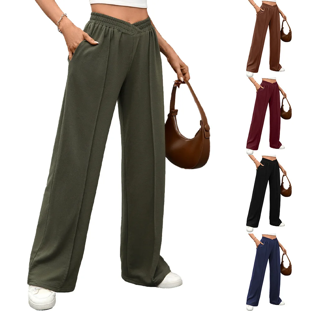 Женские широкие брюки KIDCRKJ на весну, однотонные, с эластичным поясом, свободного кроя, прямые, повседневные, для спорта и йоги
Женские широкие брюки KIDCRKJ на весну, однотонные, с эластичным поясом, свободного кроя, прямые, повседневные, для спорта и йоги