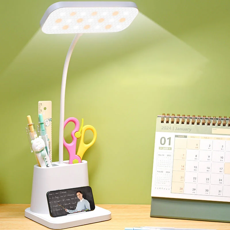 Rechargeable LED Table Desk Lamps Eye Protection Reading Night Light Pen Holder Reading Lights 3 Levels Dimmable Touch Desk Lamp
Rechargeable LED Table Desk Lamps Eye Protection Reading Night Light Pen Holder Reading Lights 3 Levels Dimmable Touch Desk Lamp