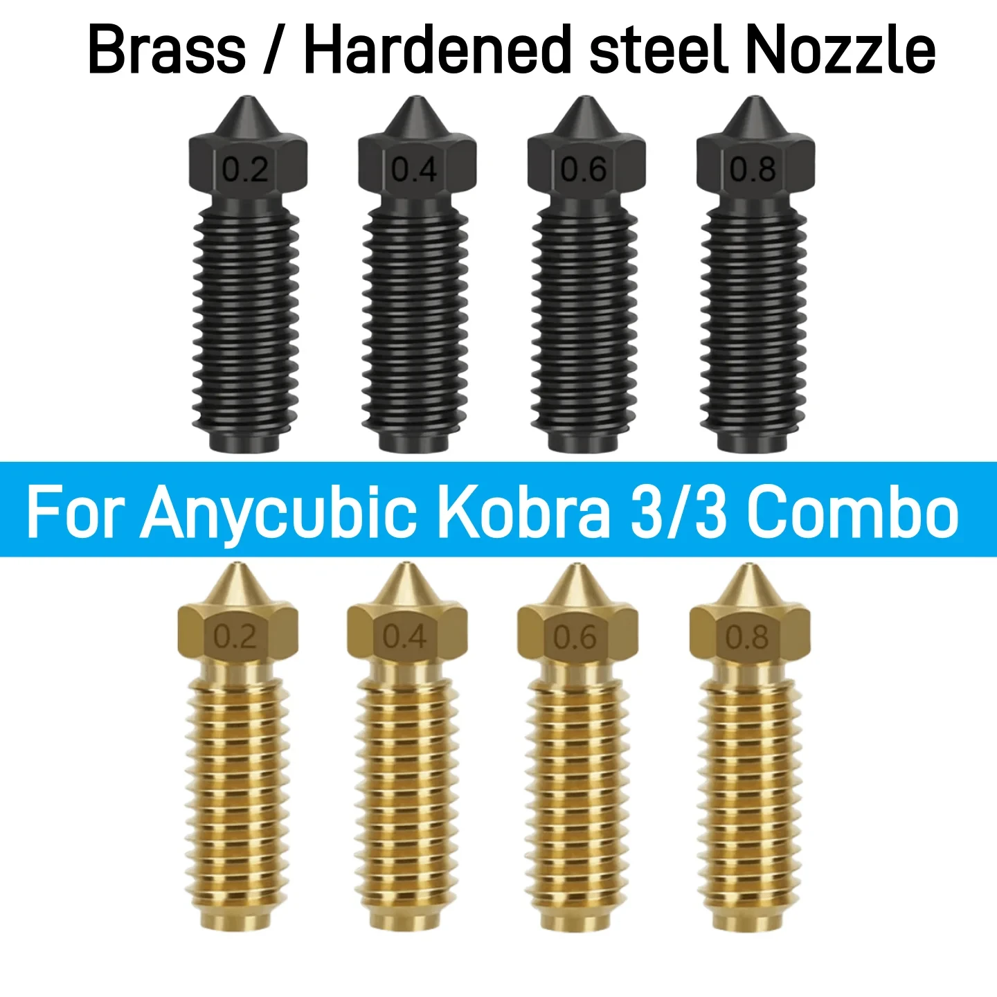 Комбинированные насадки Anycubic Kobra 3,2 0,4 0,6 0,8, латунная насадка из закаленной стали для Anycubic Kobra3, запасные аксессуары, детали
Комбинированные насадки Anycubic Kobra 3,2 0,4 0,6 0,8, латунная насадка из закаленной стали для Anycubic Kobra3, запасные аксессуары, детали