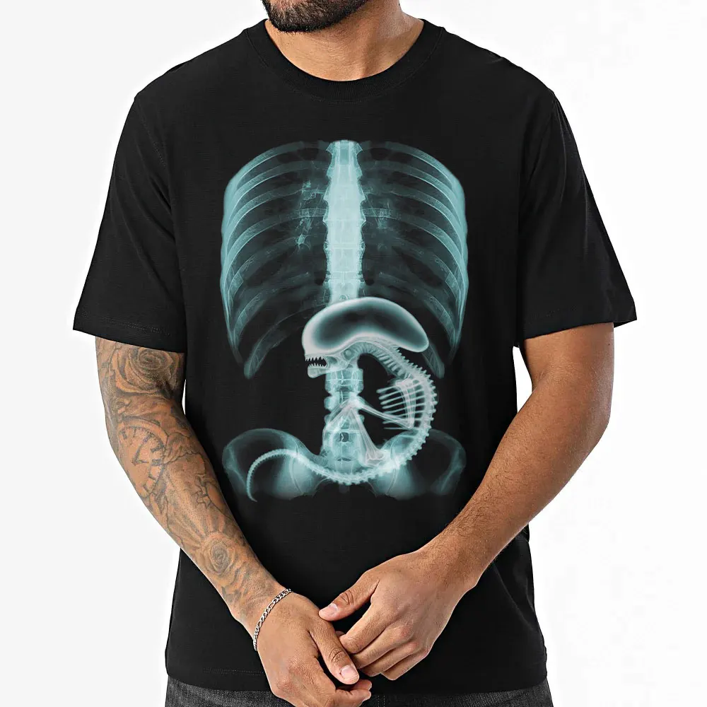 Футболка с принтом «Радиография инопланетян» v2, «Ксеноморф», с рентгеновским изображением, подарочная, LV-426, монстр, фильм ужасов, круглая горловина, все размеры, унисекс
Футболка с принтом «Радиография инопланетян» v2, «Ксеноморф», с рентгеновским изображением, подарочная, LV-426, монстр, фильм ужасов, круглая горловина, все размеры, унисекс