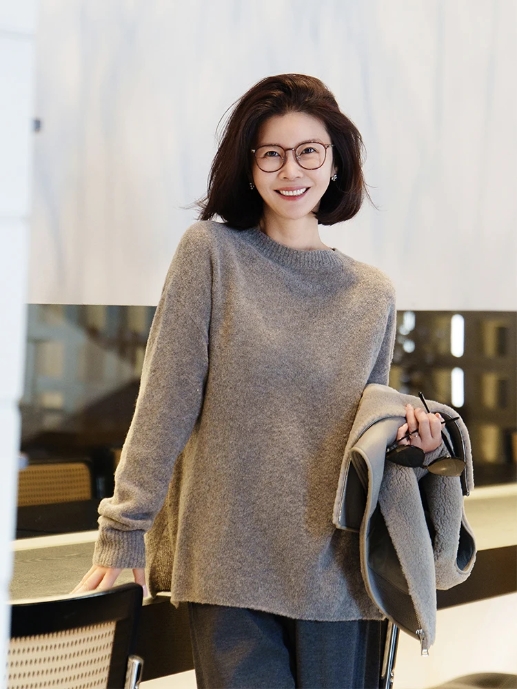 Вязаный шерстяной свитер Vi Round Ne свободного кроя Baruffa, повседневный, с длинными рукавами, стандартный крой, трикотаж для женщин
Вязаный шерстяной свитер Vi Round Ne свободного кроя Baruffa, повседневный, с длинными рукавами, стандартный крой, трикотаж для женщин