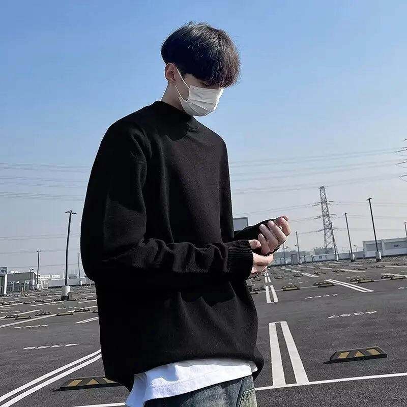 Men's Winter Knitted Sweater round Ne Fce Lined Base Layer Top Casual Full Sve Long Sve Thermal irt Korean Sle
Men's Winter Knitted Sweater round Ne Fce Lined Base Layer Top Casual Full Sve Long Sve Thermal irt Korean Sle