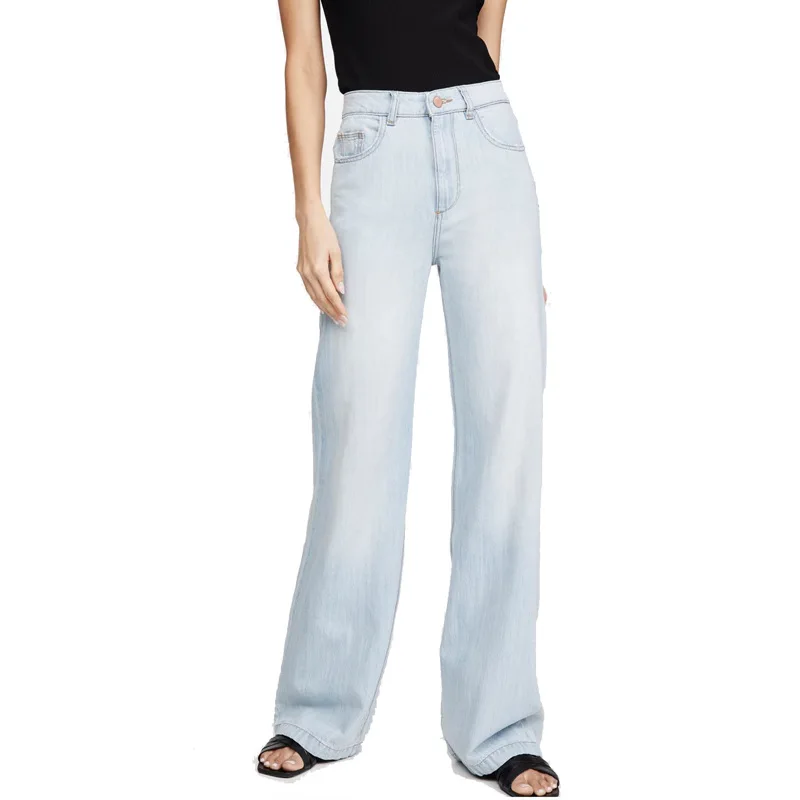 Jeans For Women 2024 New Spring/Summer High Waist Wide-Leg Lightweight Denim Long Pants Casual Style Classic Design High Quality
Jeans For Women 2024 New Spring/Summer High Waist Wide-Leg Lightweight Denim Long Pants Casual Style Classic Design High Quality