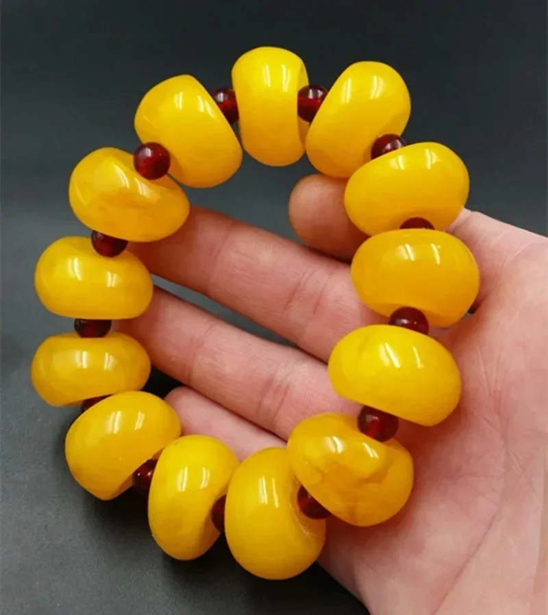 Natural Amber Old Beeswax Ore Yellow Pearl Bracelet Amber Drum Beads Bracelets for Women Jewelry Making DIY Charms Accessories
Natural Amber Old Beeswax Ore Yellow Pearl Bracelet Amber Drum Beads Bracelets for Women Jewelry Making DIY Charms Accessories