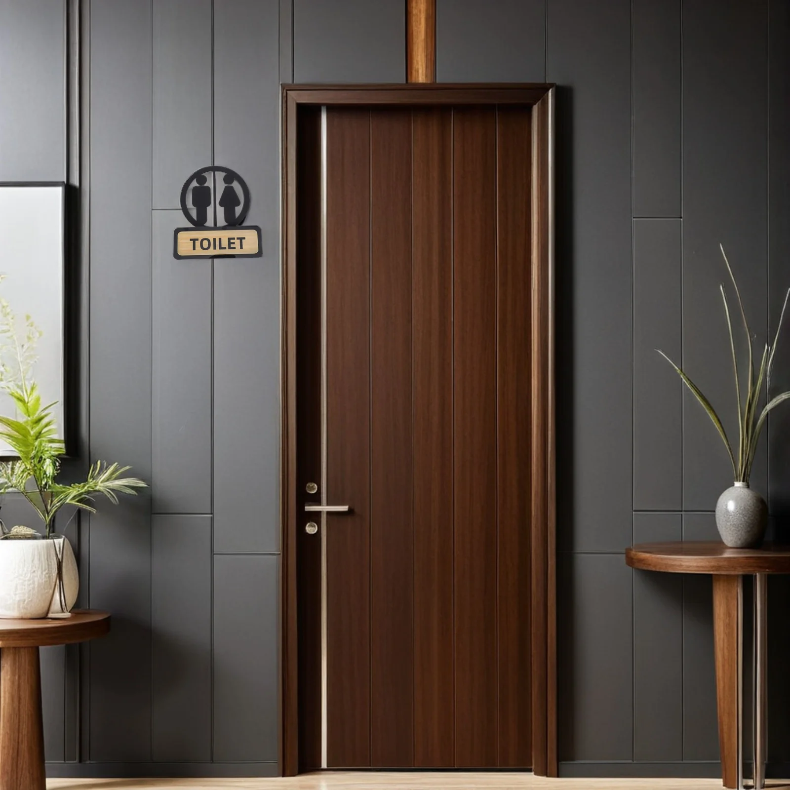 Waterproof Bathroom Sign for Men and Women - Strong Adhesive Acrylic Toilet Plaque - Minimalist Restroom Wall Decor for Office
Waterproof Bathroom Sign for Men and Women - Strong Adhesive Acrylic Toilet Plaque - Minimalist Restroom Wall Decor for Office