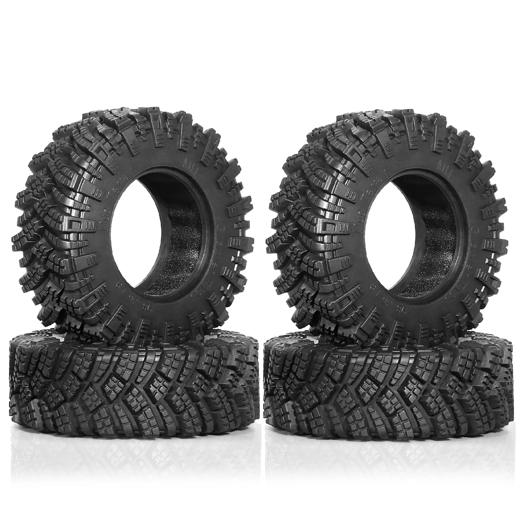 4pcs 98mm 1.9" Soft Rubber Tire Wheel Tyre for 1/10 RC Crawler Car Axial SCX10 Pro Capra Traxxas TRX4 RC4WD D90 Redcat Upgrades
4pcs 98mm 1.9" Soft Rubber Tire Wheel Tyre for 1/10 RC Crawler Car Axial SCX10 Pro Capra Traxxas TRX4 RC4WD D90 Redcat Upgrades