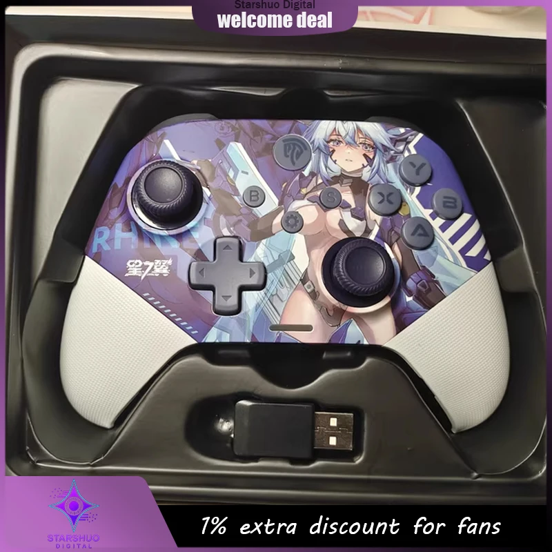 Игровой контроллер Starward Jueying X10 с тремя режимами подключения, совместимостью с различными платформами для Apex Legends, It Takes Two, Forza Horizon 5
Игровой контроллер Starward Jueying X10 с тремя режимами подключения, совместимостью с различными платформами для Apex Legends, It Takes Two, Forza Horizon 5