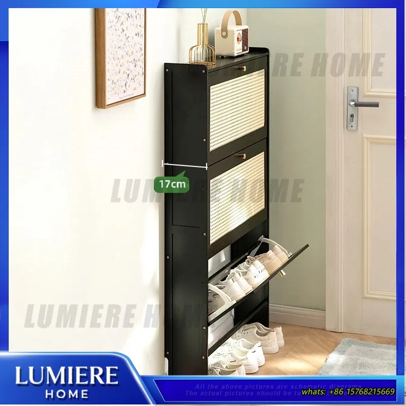 Flip Door Shoe Rack Slim Tall Narrow Storage Organizer for Entryway Corridor Space Saving Modern Bamboo Cabinet with
Flip Door Shoe Rack Slim Tall Narrow Storage Organizer for Entryway Corridor Space Saving Modern Bamboo Cabinet with