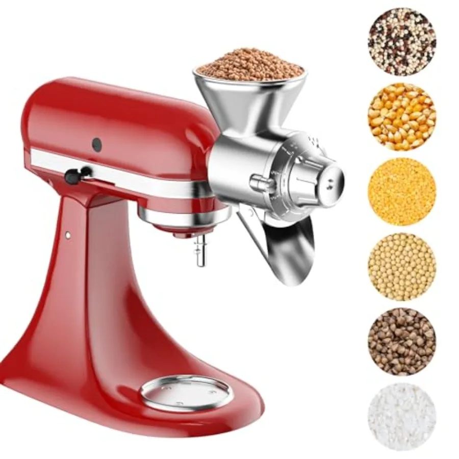 Насадка-мельница для теста для миксера KitchenAid, цельнометаллическая, 9 уровней помола, подходит для полностью сухих продуктов с низким содержанием влаги
Насадка-мельница для теста для миксера KitchenAid, цельнометаллическая, 9 уровней помола, подходит для полностью сухих продуктов с низким содержанием влаги