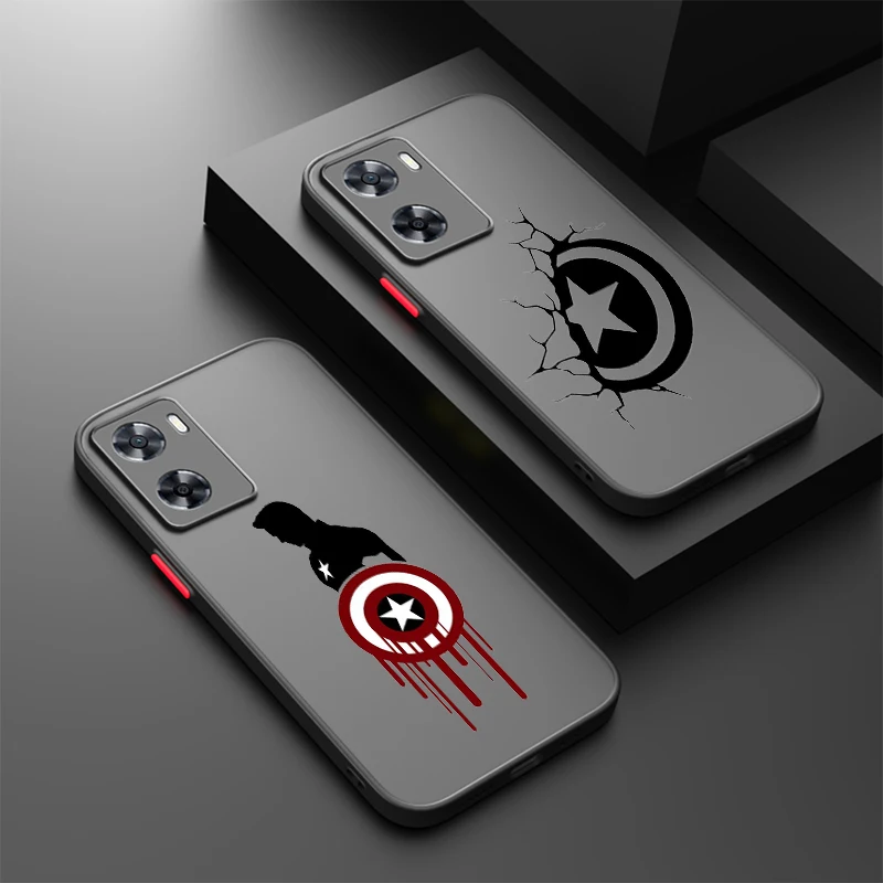Marvel Hero Logo Cool Frosted Translucent For OPPO X5 X3 A54S A5 A94 A16 A53S A57 A74 A72 A96 A98 A78 5G Funda Phone Case
Marvel Hero Logo Cool Frosted Translucent For OPPO X5 X3 A54S A5 A94 A16 A53S A57 A74 A72 A96 A98 A78 5G Funda Phone Case