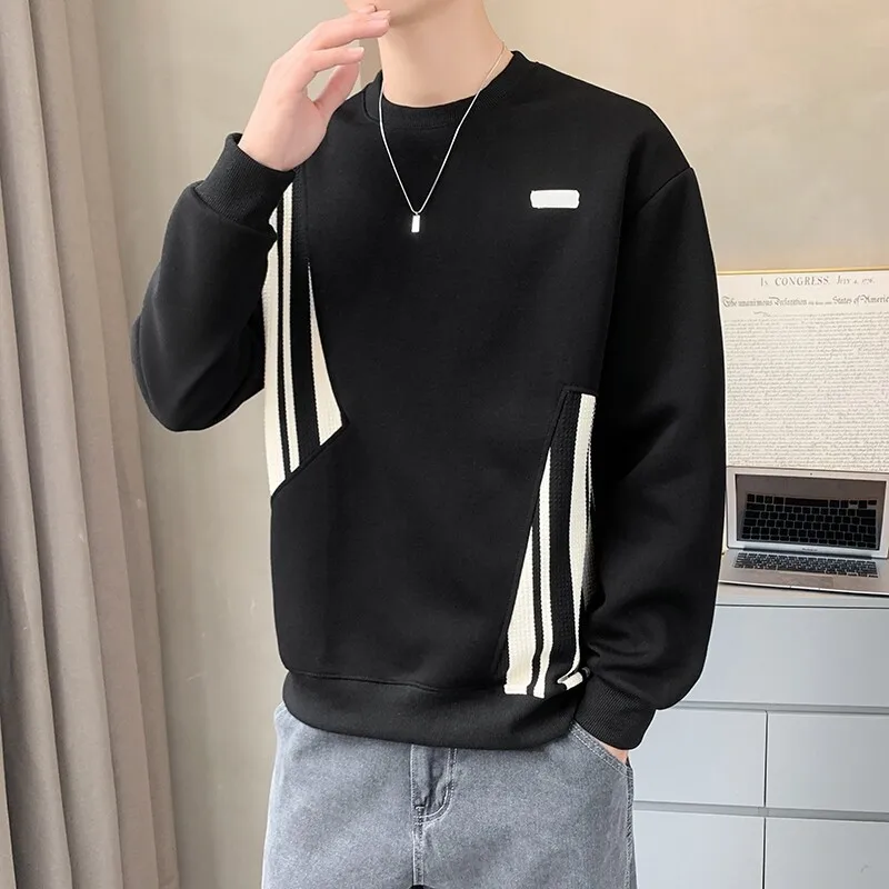 Men's new long-sleeved sweater New spring-fall model Round neck Sweatshirt trend Men's casual knit top
Men's new long-sleeved sweater New spring-fall model Round neck Sweatshirt trend Men's casual knit top