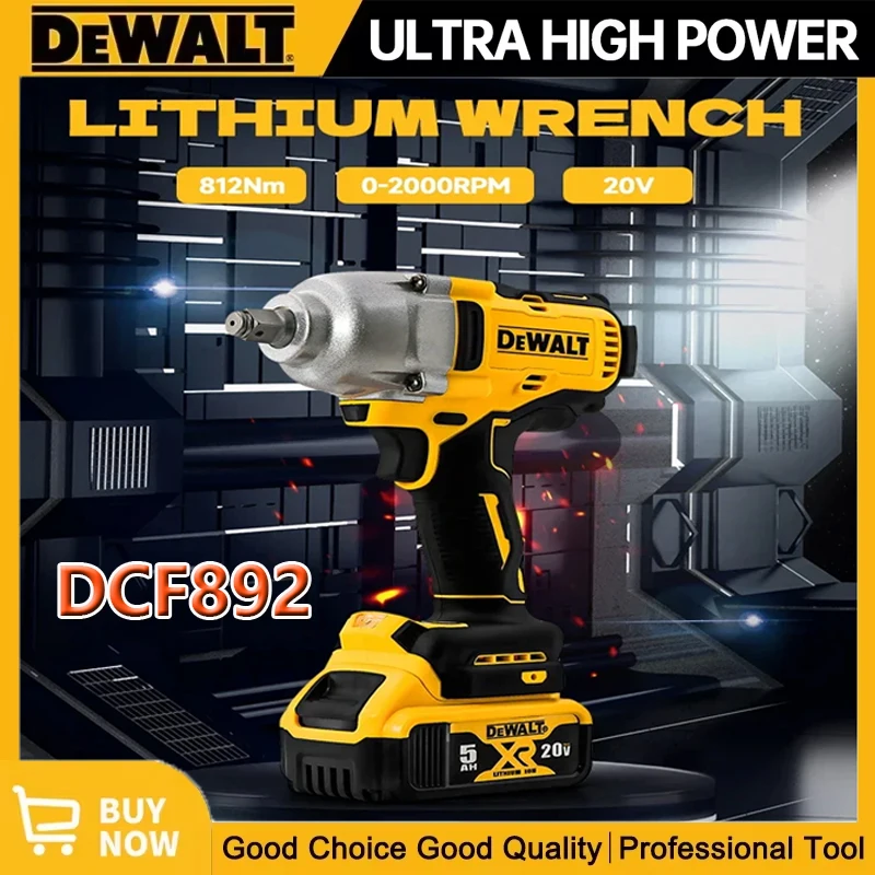 Dewalt DCF892 812N.m Brushless Electric Wrench 1/2 Inch Cordless Impact Driver High Torque Three Speed Auto Repair Power Tools
Dewalt DCF892 812N.m Brushless Electric Wrench 1/2 Inch Cordless Impact Driver High Torque Three Speed Auto Repair Power Tools