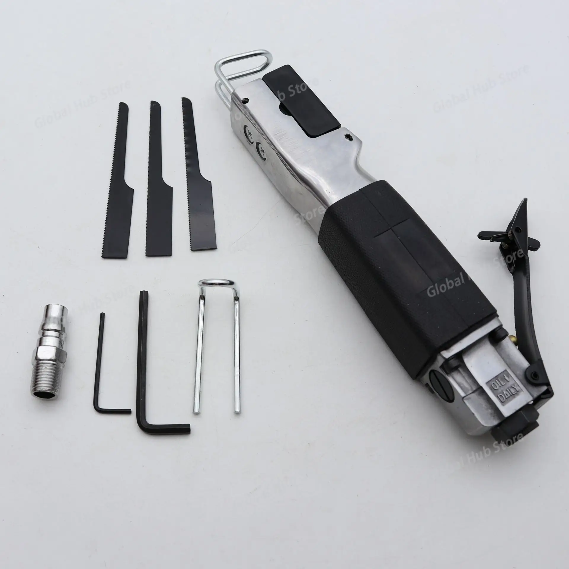 Alloy Pneumatic Reciprocating Saw Portable Air Cutting Saw for Automotive Sheet Metal Woodworking Cutting Pneumatic Tool
Alloy Pneumatic Reciprocating Saw Portable Air Cutting Saw for Automotive Sheet Metal Woodworking Cutting Pneumatic Tool