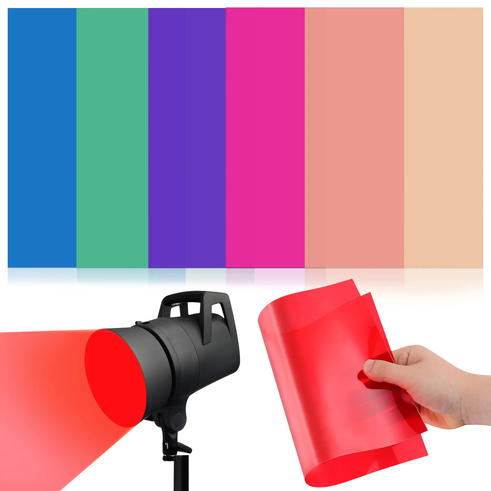 7Pcs Color Correction Gel Sheets Warm Light Filter Plastic Sheets for Atmosphere Lamps 11.67x8.25
7Pcs Color Correction Gel Sheets Warm Light Filter Plastic Sheets for Atmosphere Lamps 11.67x8.25
