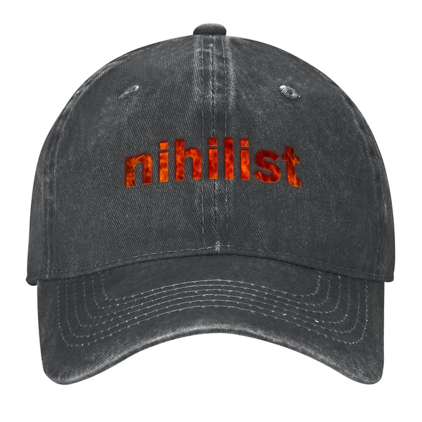 nihilist flames design - let em know you're just waiting for the apocalypse Baseball Cap Rave Mens Women's
nihilist flames design - let em know you're just waiting for the apocalypse Baseball Cap Rave Mens Women's