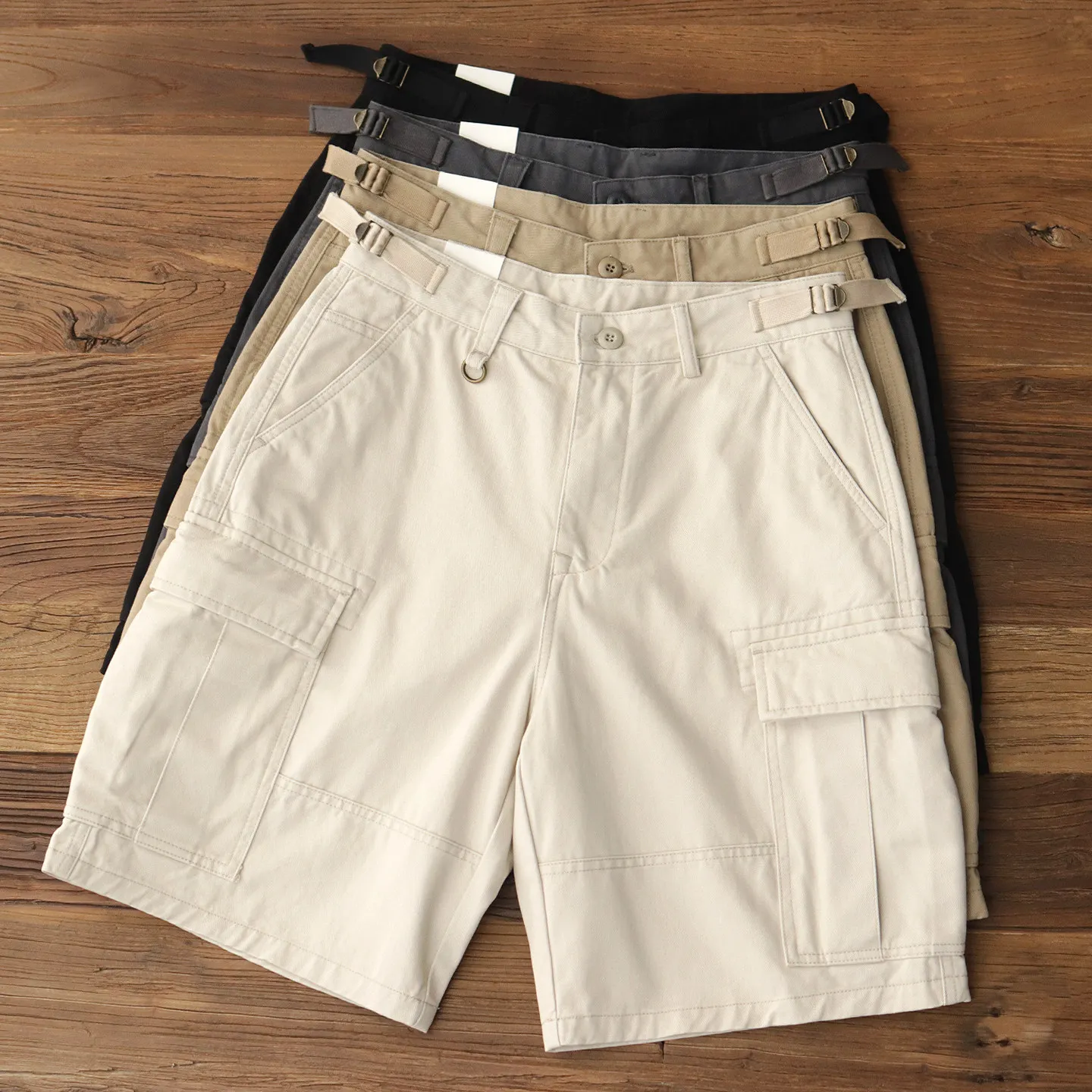 808# Summer New American Retro Woven Twill Cargo Shorts Men's Amekaji 100% Cotton Washed Loose Straight Casual 5-point Pants
808# Summer New American Retro Woven Twill Cargo Shorts Men's Amekaji 100% Cotton Washed Loose Straight Casual 5-point Pants