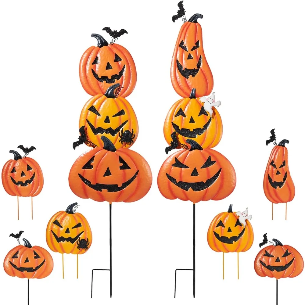 2 Pack Halloween Garden Stakes - Stacked Metal Pumpkins Jack-o-Lantern Lawn Decor, Scary Metal Yard Signs Stake Outdoor Decorati
2 Pack Halloween Garden Stakes - Stacked Metal Pumpkins Jack-o-Lantern Lawn Decor, Scary Metal Yard Signs Stake Outdoor Decorati
