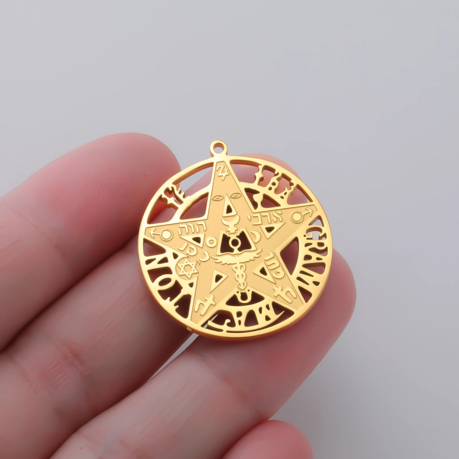 Stainless Steel Seal of Solomon Charm Hexagram Pentagram Hollow Out Occult Kabbalah DIY Jewelry Pendant Supplies
Stainless Steel Seal of Solomon Charm Hexagram Pentagram Hollow Out Occult Kabbalah DIY Jewelry Pendant Supplies