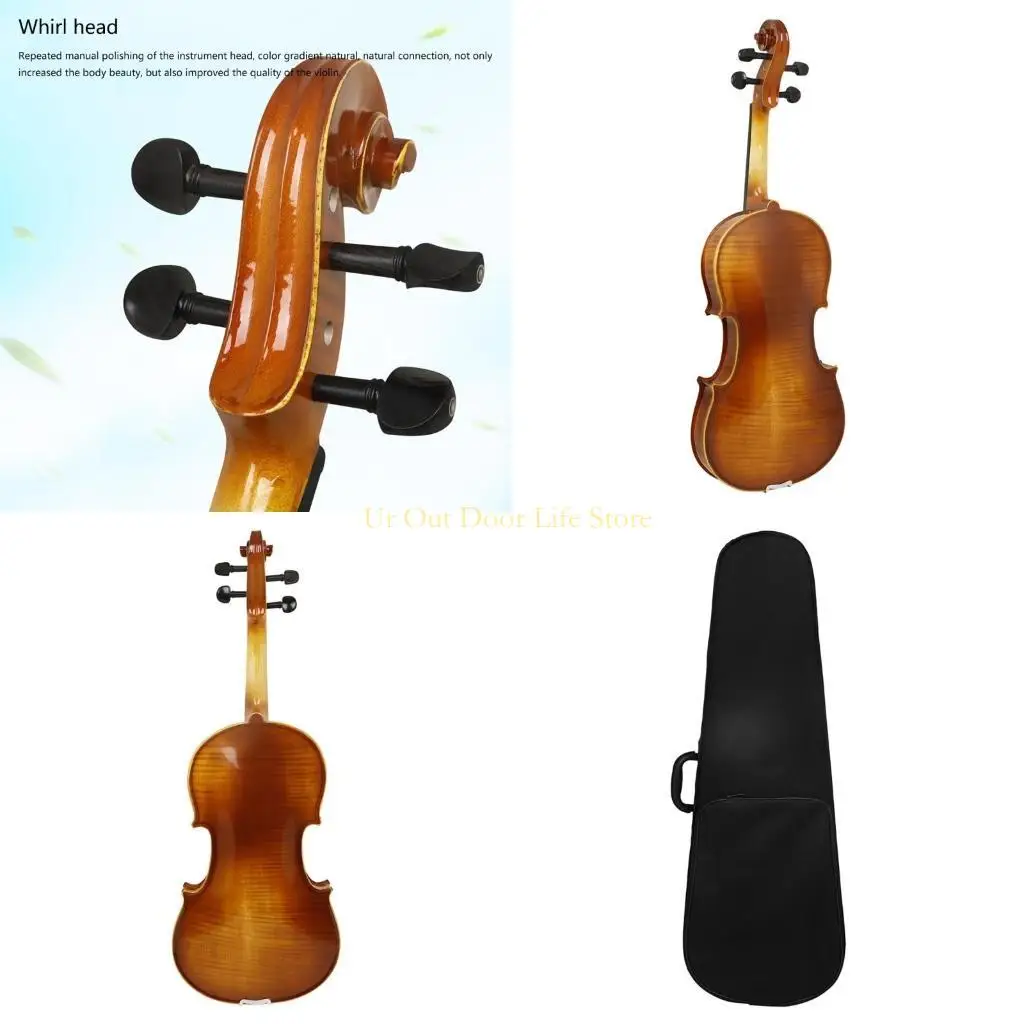 77UF Viola with Carry Case and Bow Set Stringed Instrument for Student Beginners, Natural Color 16 Inch Viola Set
77UF Viola with Carry Case and Bow Set Stringed Instrument for Student Beginners, Natural Color 16 Inch Viola Set