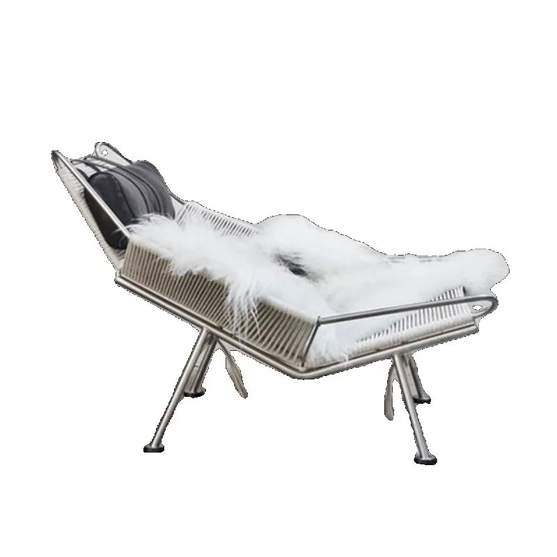 Italian minimalist woven balcony living room casual wool recliner, single sofa chair
Italian minimalist woven balcony living room casual wool recliner, single sofa chair