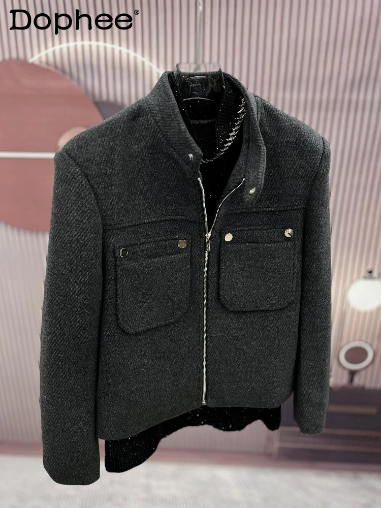 Male Retro Fashion Crew Neck Zipper Jackets Men's 2024 Autumn Winter New Jacket Loose High-end Small Fragrant Trendy Short Coats
Male Retro Fashion Crew Neck Zipper Jackets Men's 2024 Autumn Winter New Jacket Loose High-end Small Fragrant Trendy Short Coats