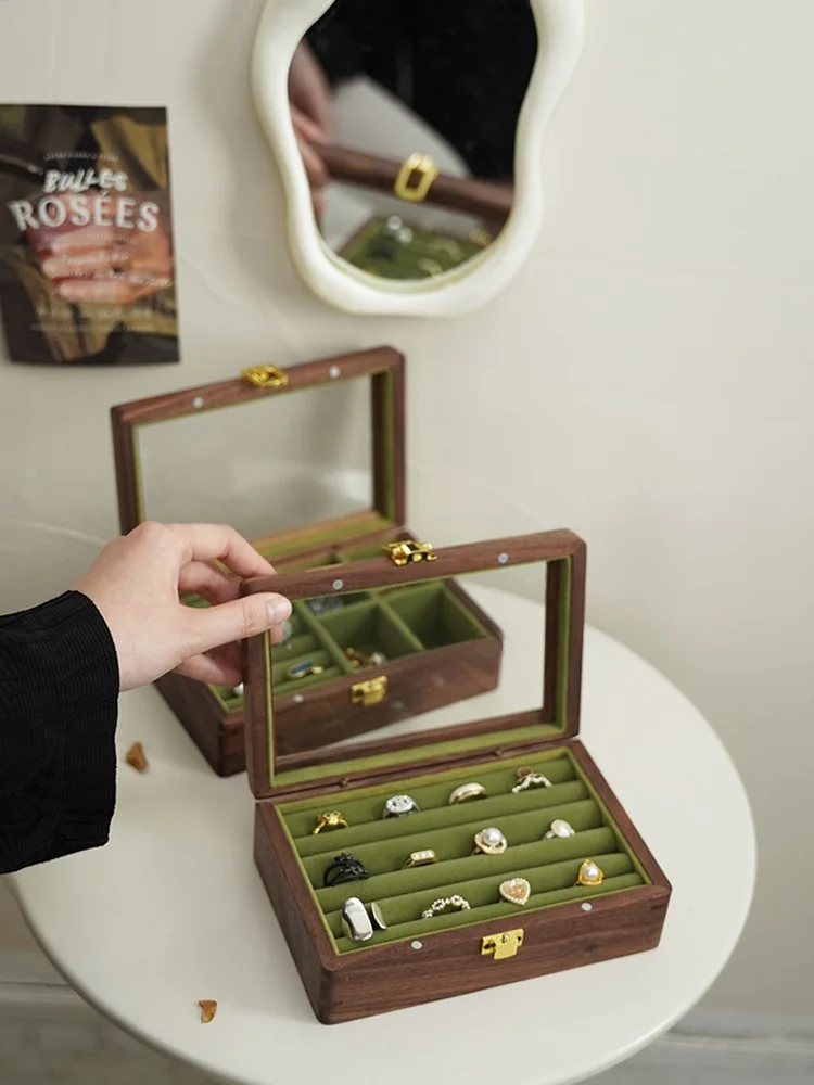 Wooden Jewelry Box Earring Storage Organizer Display Case Vintage Simple Sle Loable Handmade Wooden Box for Bedroom Use
Wooden Jewelry Box Earring Storage Organizer Display Case Vintage Simple Sle Loable Handmade Wooden Box for Bedroom Use