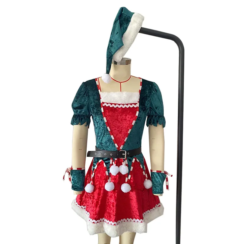 New Arrival Women's Stylish Roleplay Lingerie Sets Christmas Party Cosplay Costumes Winter Thick Velvet Dress
New Arrival Women's Stylish Roleplay Lingerie Sets Christmas Party Cosplay Costumes Winter Thick Velvet Dress