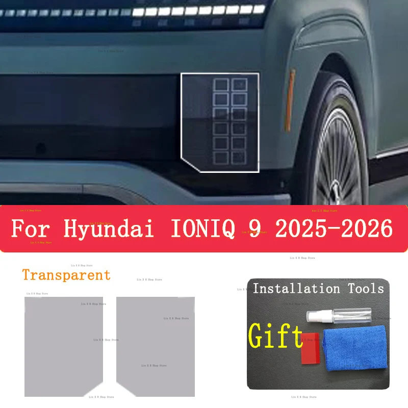 For HYUNDAI IONIQ 9 (2025-2026) Car Headlights Protective Film Front Headlamp Cover Smoked Black TPU Film Accessories Sticker
For HYUNDAI IONIQ 9 (2025-2026) Car Headlights Protective Film Front Headlamp Cover Smoked Black TPU Film Accessories Sticker